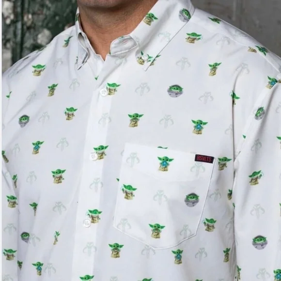 RSVLTS Star Wars Mandalorian Child Diamond Grogu Yoda Kunuflex Shirt Men’s M New
